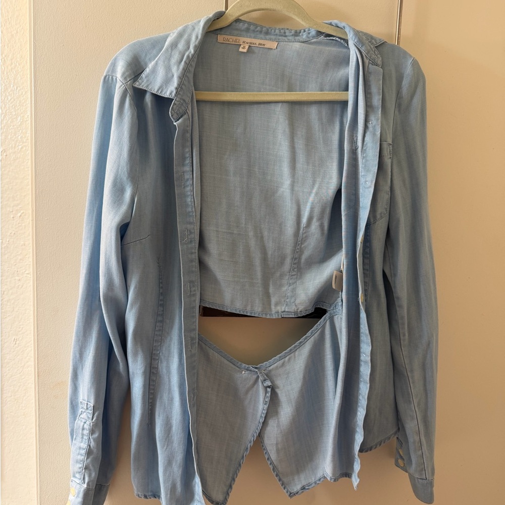 RACHEL Rachel Roy Soft Blue Top